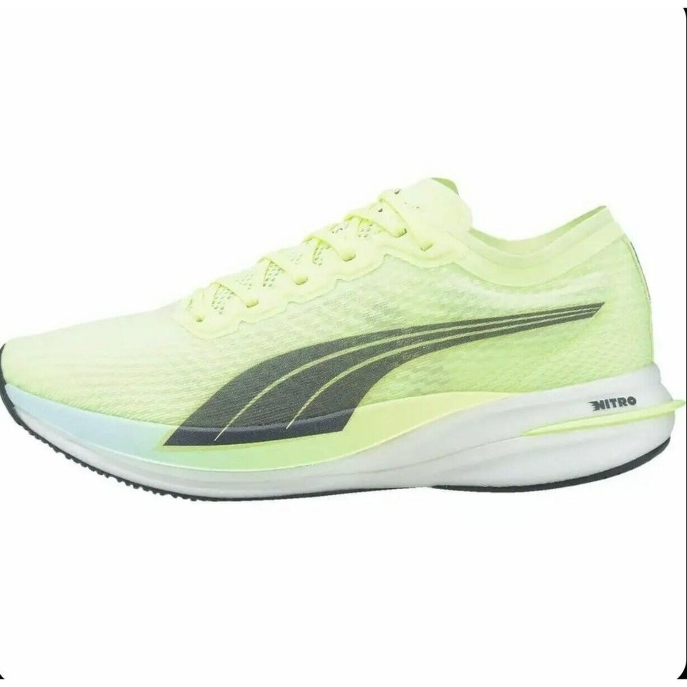New Puma Deviate Nitro 2 Men's Running Lime Green Green - Picture 4 of 6